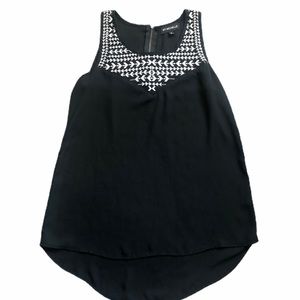 Black Arrow Print Tank Top
